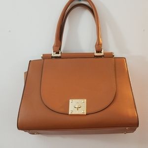 Brown Satchel Bag with crossbody Strap